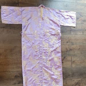 Old Shanghai one size purple Oriental robe